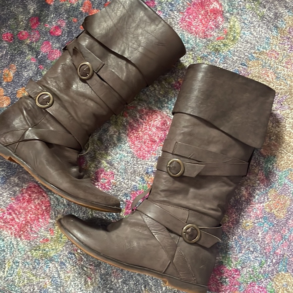 Kenneth Cole EZ Rider Strappy Italian Leather Boots